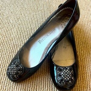 Jack Rogers Patent Leather Flats with Toe Detail size 9 women’s
